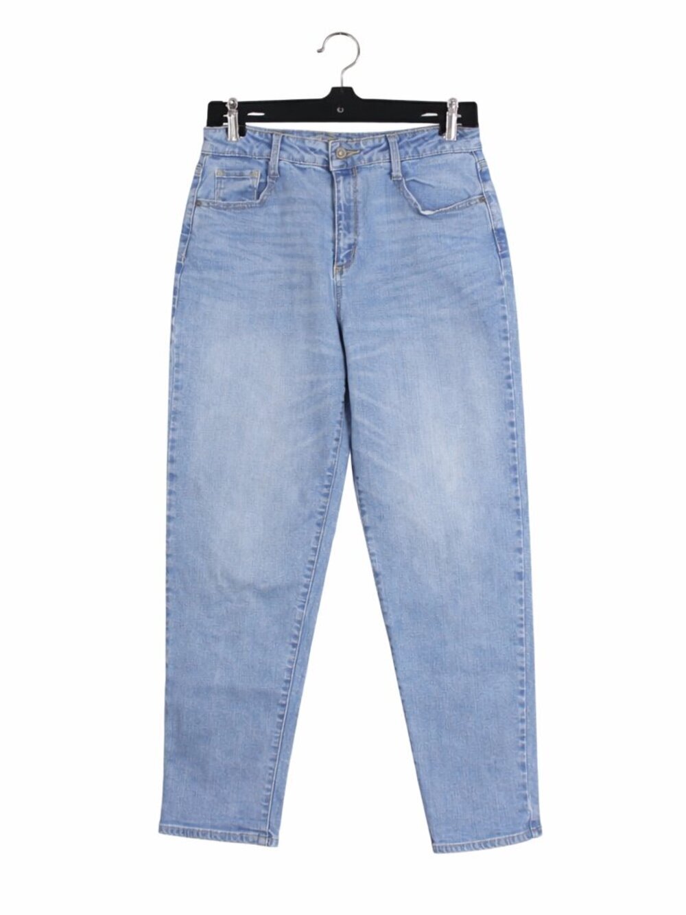 Arizona Jeans Womens Size 9 High Rise Mom Jeans Light Wash Denim